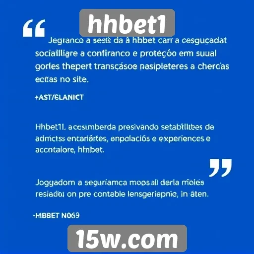 jogadores destacam a segurança da hhbet1